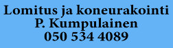 Lomitus ja koneurakointi P. Kumpulainen logo